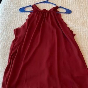 Maroon Amazon tank size small